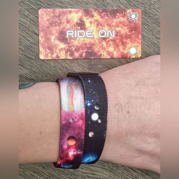 ZOX "RIDE ON" #38 SUPER RARE DIAMOND DOUBLE MOONSTONE Collectible MED wristband - Picture 15 of 16
